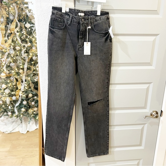 NWT Good American Good 90’s Icon Black Jeans - Picture 3 of 5